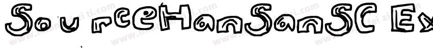 SourceHanSanSC Extra字体转换